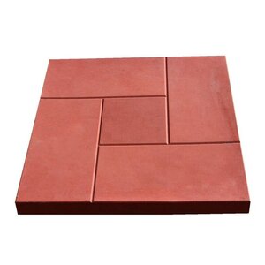 Плитка тротуарная "Калифорния", красная, 300x300x30 мм
