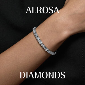 Теннисный браслет с бриллиантами ALROSA Diamonds