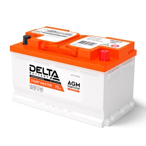 Аккумулятор Delta START MASTER AGM 1270 I (12В | 70Ач)