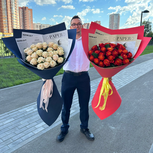 Большие букеты XXL из роз за 4490 руб
