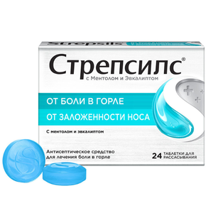 Стрепсилс таб. ментол/эвкалипт