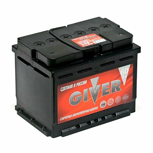 Аккумулятор Giver 60 А/ч 500 А прямой полярности