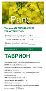 Семена рапса Таврион