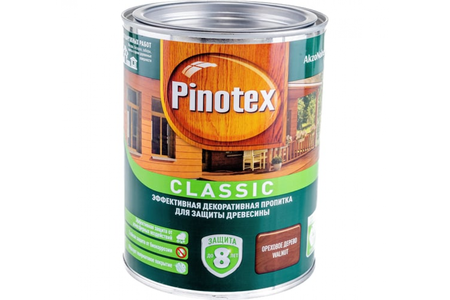 Пропитка для древесины Pinotex Classic Орех 1л арт.51954
