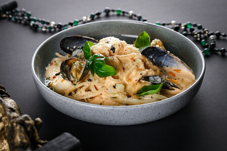 Лингвини с морепродуктами