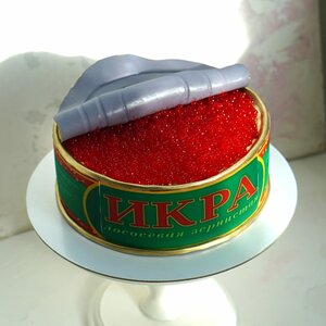 Торт "Банка икры большая" 9283