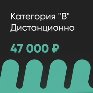 Категория "В". МКПП. Дистанционно