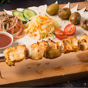 Шашлык из курицы размером XXL