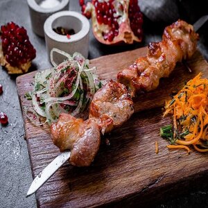 Шашлык (куриный, индейка, свинина, телятина, баранина)