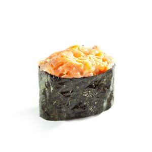 Гункан с лососем