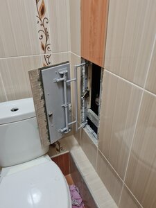 Люк под плитку стальной нажимной(открывается вбок) РЕКОР