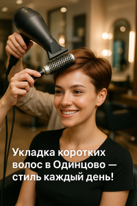 Укладка коротких волос Одинцово