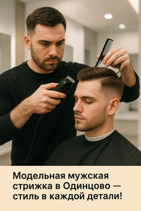 Мужская модельная стрижка Одинцово 