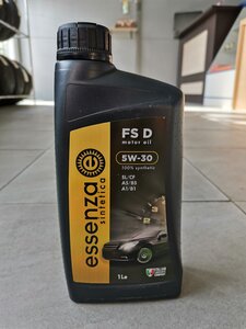 Масло моторное синт. Essenza sintetica FS D 5W-30 4л