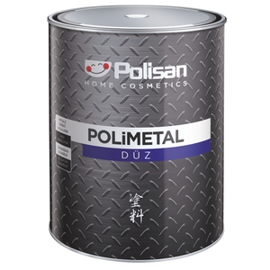 Грунт-эмаль по ржавчине 3в1 POLIMETAL гладкая черный мат
