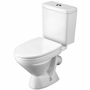 Унитаз SANTEK ЛИГА (крышка дюропласт)(напольный, косой)