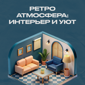 Уютный интерьер в ретро-стиле