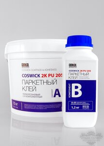 Coswick. Клей Coswick PU 2K 205 компонент A+B (11,2 кг)