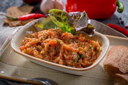Икра из овощей запечённых на углях