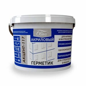 Герметик акриловый Акцент 117 (15 кг)