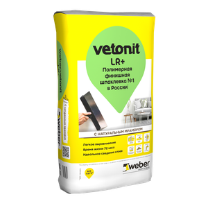 Шпаклевка вита. weber.vetonit LR+ белая 20 кг