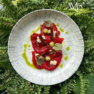 Печенный перец с сыром Фета 