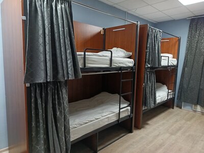 Кровать в 8-местном общем номере, женский.