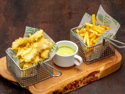 Fish and Chips с соусом тартар