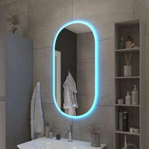 Зеркало ELLISSE с контурной разноцветной подсветкой RGB 