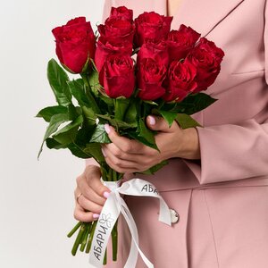 Букет из 15 красных роз Кения