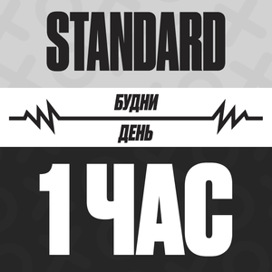 1 час (утро/день), будни