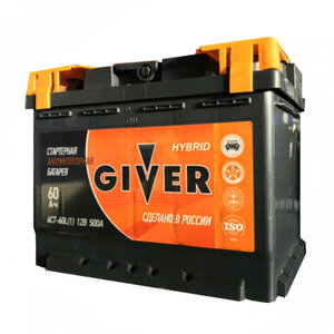 Аккумулятор Giver 60 Ah