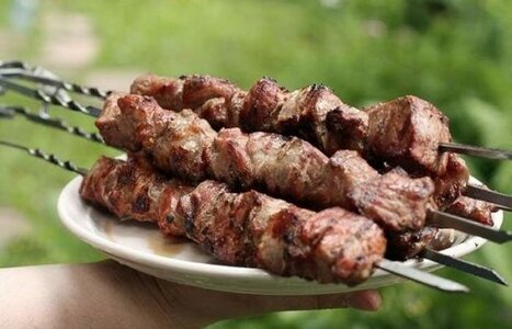 Шашлык из свиной шейки