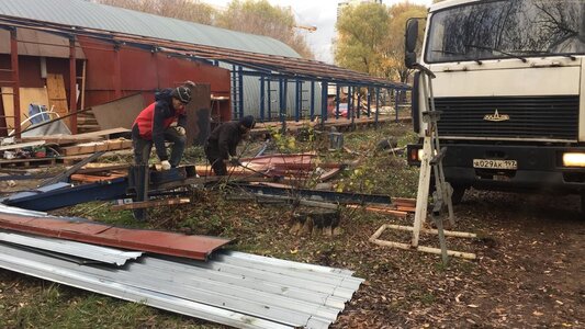 Демонтаж металлоконструкций.