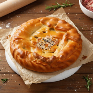 Пирог с курицей и картошкой