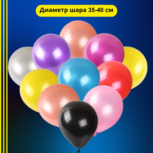 Шар без рисунка, 35 см (с учетом гелия)