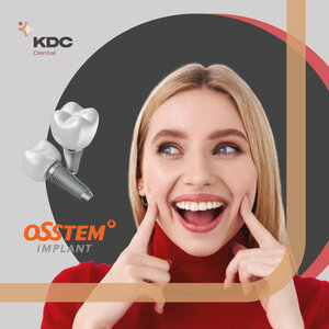 Имплант Osstem с керамической коронкой «под ключ»