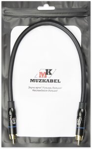 Патч-кабель MUZKABEL RSCMK3P - 0.1 метра, RCA – RCA