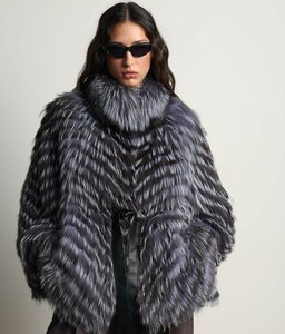 Куртка из меха чернобурки. 80см