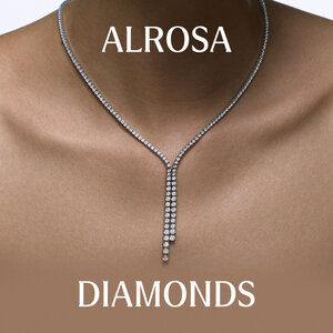 Колье с натуральными бриллиантами ALROSA Diamonds