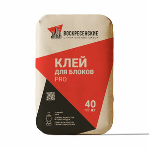 Клей монтажный для блоков (40 кг)