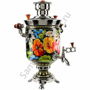 Самовар жаровой 5л с росписью