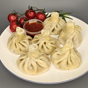 Хинкали с говядиной и свининой 6 шт (600 г)