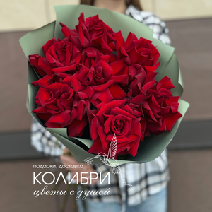 Монобукет из красной французской розы