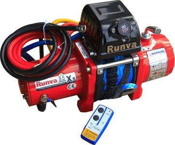 Лебёдка автомобильная электрическая 12V Runva 9500 lbs 4