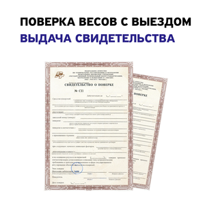 Поверка весов. Выдача свидетельства за 1 день