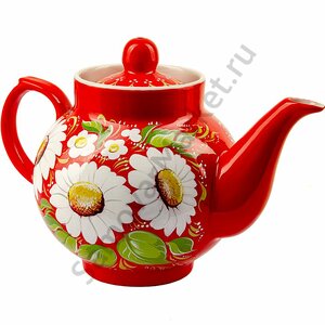 Чайник для самовара с росписью