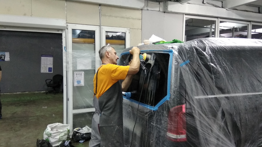 Полировка заднего автостекла