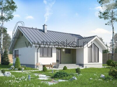 Проект одноэтажного дома 100 м2, строительство под ключ 