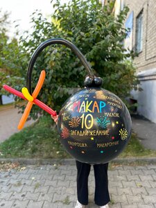 Шар-сюрприз с маленькими шариками и конфетти внутри